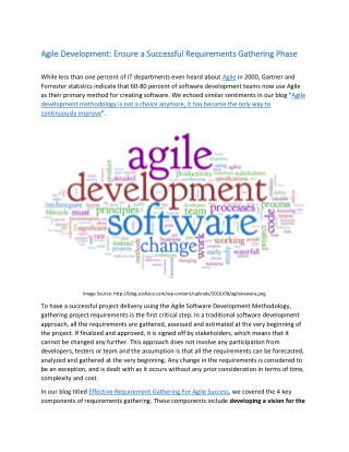 Agile Development: Ensure a Successful Requirements Gathering Phase