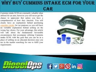 Why Buy Cummins Intake ECM for Your Car