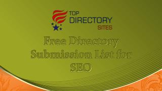 Free Directory Submission List for Seo