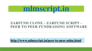 Peer to Peer Fundraising Software - Zarfund Clone - Zarfund Script