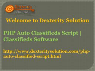 PHP Auto Classifieds Script | Classifieds Software | Auto Classifieds Script