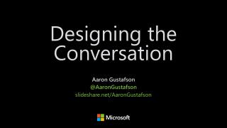 Designing the Conversation [SmashingConf 2016]