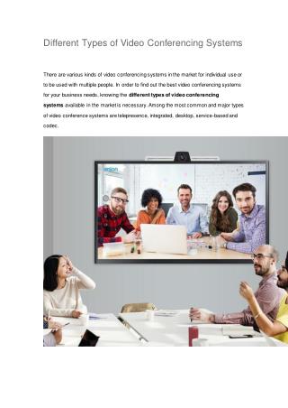 ezTalks - Different Types of Video Conferencing Systems