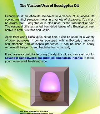 The Various Uses of Eucalyptus Oil