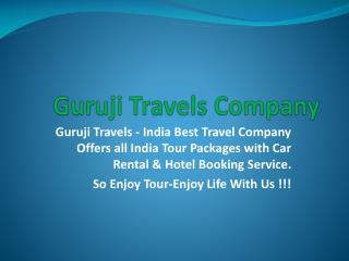 Travels and Tourism Company in Delhi India