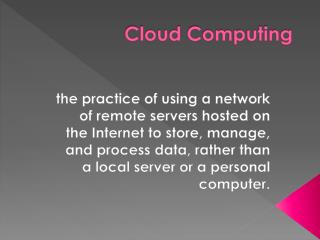 Cloud Computing Platform and Services – Wintellisys
