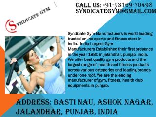 Best Gym & Fitness Equipments Dealers and Suppliers in Delhi