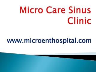 Best Sinus Treatment Clinic in Hyderabad