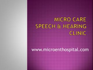 Best Speech & Hearing Clinic in Hyderabad