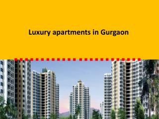 Luxury apartments in Gurgaon