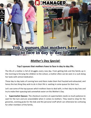 Mother’s Day Special: Top 5 queues that mothers have to face in day to day life.