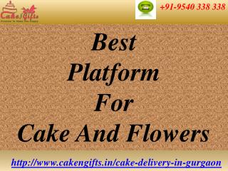 Online Cake and Flowers Delivery in Gurgaon via CakenGifts.in