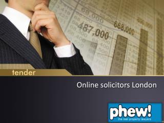 Online solicitors London