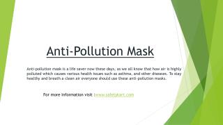 Anti-pollution Mask