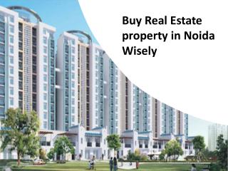 Buy Real Estate property in Noida Wisely