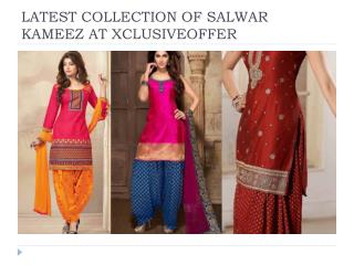 AT XCLUSIVEOFFER LATEST COLLECTION OF SALWAR KAMEEZ