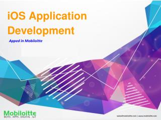 iOS Application Development - Mobiloitte