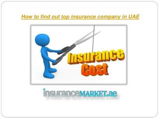 How to find out top insurance company in UAE