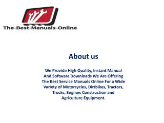 The best manuals online