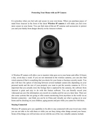 Wireless IP Camera