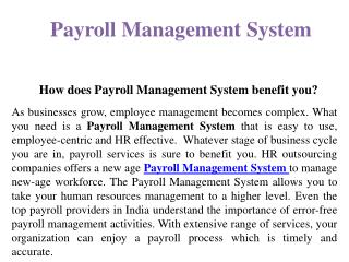 Payroll Management System