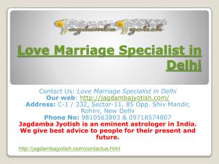 Love Marriage Specialist in Delhi-Astrology
