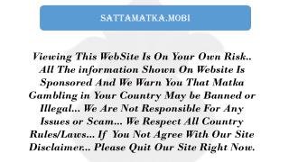 Best Trips Provider of Satta Matka Game | SattaMatka