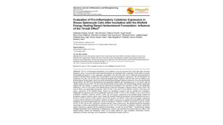 Evaluation of Pro-Inflammatory Cytokines Expression in Mouse Splenocyte Cells After Incubation with the Biofield Energy