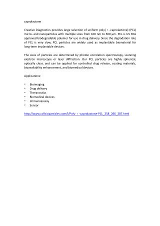 caprolactone