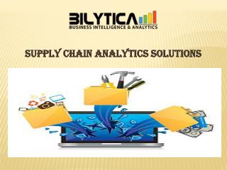 Supply Chain Analytics solutions