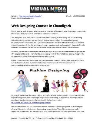 Web Designing Institute in Chandigarh