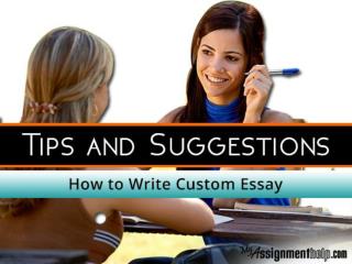 Online Custom Essay Writing Services