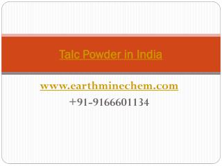 Talc Powder in India- india