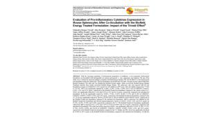 Evaluation of Pro-Inflammatory Cytokines Expression in Mouse Splenocyte Cells After Incubation with the Biofield Energy