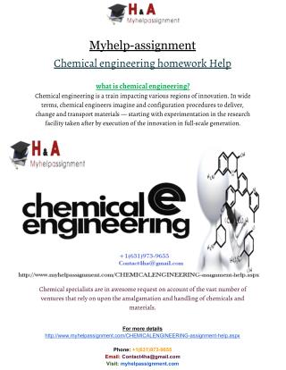 Chemical engineering