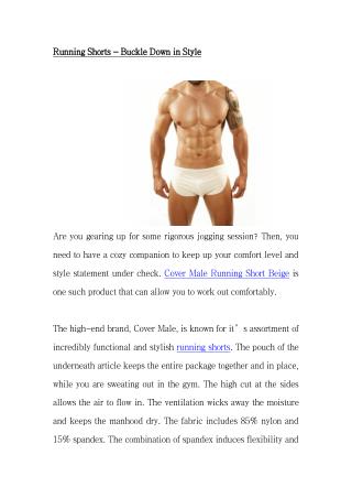 Running Shorts - Buckle Down in Style