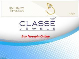 Buy nosepin online only at Classe Jewels