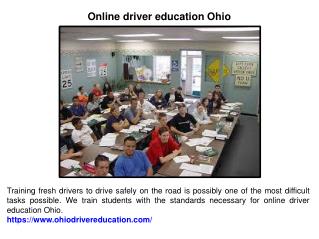 Online driver education Ohio
