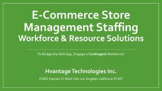 E-Commerce Store Management Staffing