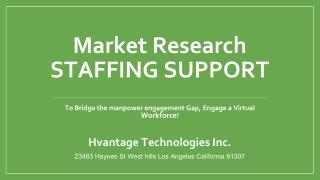 Market Research Staffing Support