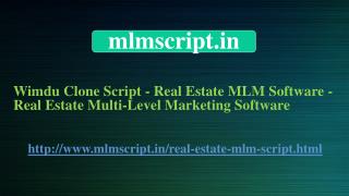 Wimdu Clone Script - Real Estate MLM Software - Real Estate Multi-Level Marketing Software