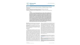 Physical and Structural Characterization of Biofield Energy Treated Carbazole