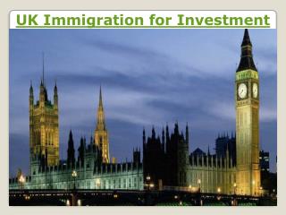 Tier 1 Investment Visa UK