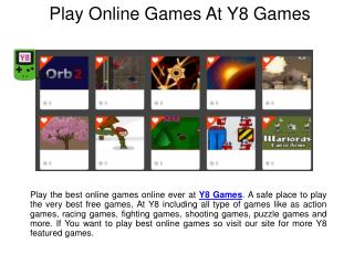 Play Online Games At Y8 Games