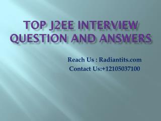j2EE interview Questions