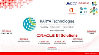 KARYA Technologies' Oracle BI Services