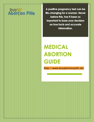 MEDICAL ABORTION GUIDE