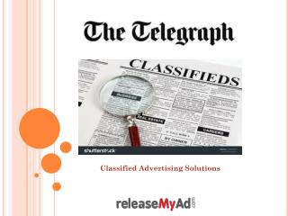 The Telegraph Newspaper Advertisement