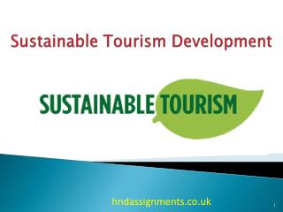 Sustainable Tourism Development