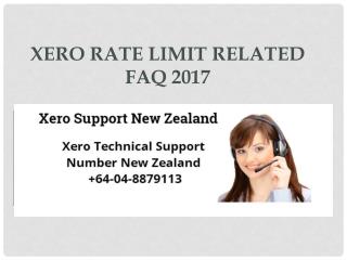 Xero Rate Limit Related FAQ 2017